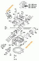 TESTA CILINDRO per KTM 620 SUPER-MOTO COMP. 20 KW 1998