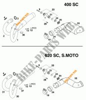 SCARICO per KTM 620 SC SUPER-MOTO 2000