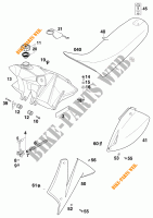 SERBATOIO / SELLA per KTM 620 SC SUPER-MOTO 2000