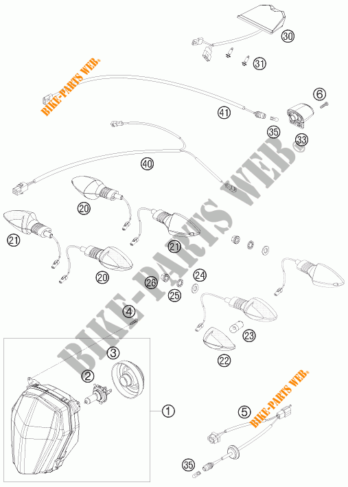 FARO / FANALE per KTM 690 SMC R ABS 2014