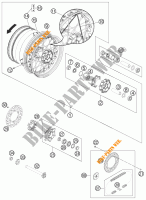 RUOTA POSTERIORE per KTM 690 SMC R 2012