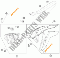 SERBATOIO / SELLA per KTM 450 SMR 2014