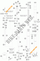 FORCELLA ANTERIORE (COMPONENTI) per KTM 450 SMR 2008