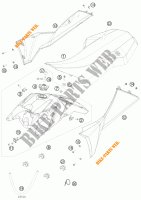 SERBATOIO / SELLA per KTM 525 XC ATV 2008
