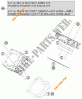 CILINDRO per KTM 1190 RC8 R LIMITED EDITION AKRAPOVIC 2009