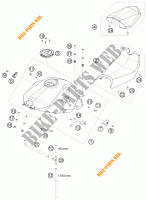 SERBATOIO / SELLA per KTM 1190 RC8 R LIMITED EDITION AKRAPOVIC 2009