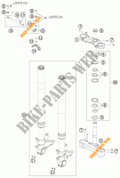 FORCELLA ANTERIORE / PIASTRA STERZO INFERIORE per KTM 1190 RC8 BLACK RRS 2009