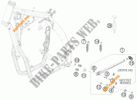 CAVALLETTO LATERALE / CENTRALE per KTM 530 XC-W SIX DAYS 2010