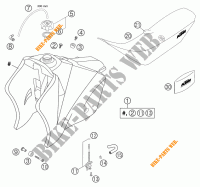 SERBATOIO / SELLA per KTM 525 MXC-G RACING 2004