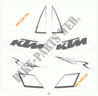 ADESIVI per KTM 1190 RC8 R TNT EDITION 2009