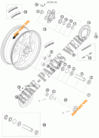 RUOTA POSTERIORE per KTM 1190 RC8 R TNT EDITION 2009