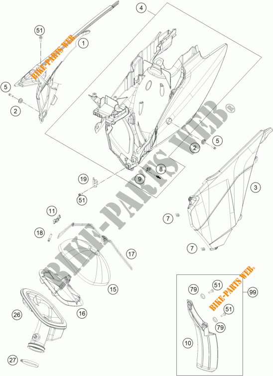 FILTRI ARIA per KTM 500 XC-W 2014