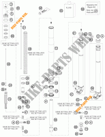 FORCELLA ANTERIORE (COMPONENTI) per KTM 500 XC-W 2013