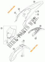 PLASTICHE per KTM 500 XC-W 2012
