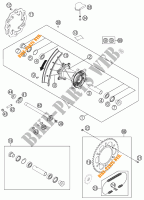 RUOTA POSTERIORE per KTM 500 XC-W 2012