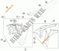 SERBATOIO / SELLA per KTM 500 XC-W 2012