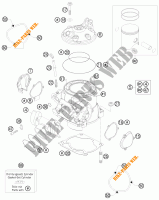 CILINDRO / TESTA per KTM 300 XC-W 2012