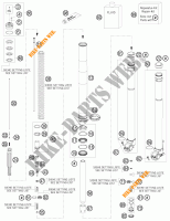 FORCELLA ANTERIORE (COMPONENTI) per KTM 300 XC-W 2012