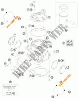 CILINDRO / TESTA per KTM 300 XC 2015