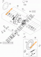 RUOTA POSTERIORE per KTM 125 XC-W 2018
