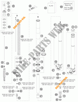 FORCELLA ANTERIORE (COMPONENTI) per KTM 250 XCF-W 2015