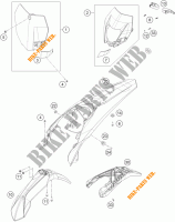 PLASTICHE per KTM 250 XCF-W 2015