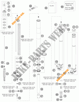 FORCELLA ANTERIORE (COMPONENTI) per KTM 250 XCF-W 2014
