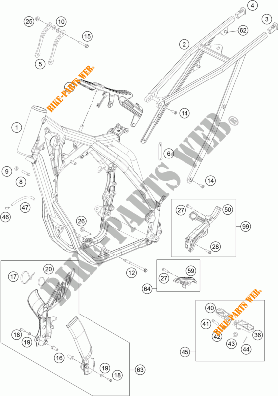 TELAIO per KTM 250 XCF-W 2016