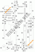 FORCELLA ANTERIORE (COMPONENTI) per KTM 250 XC-F 2011