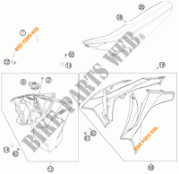 SERBATOIO / SELLA per KTM 250 XC-F 2011
