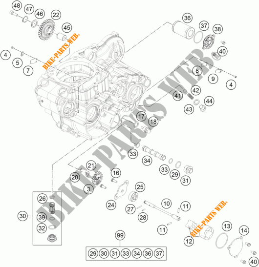POMPA OLIO per KTM 450 XC-W 2016