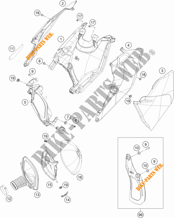FILTRI ARIA per KTM 450 XC-F 2016