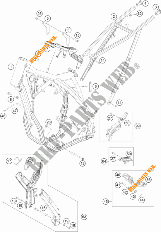 TELAIO per KTM 450 XC-F 2015
