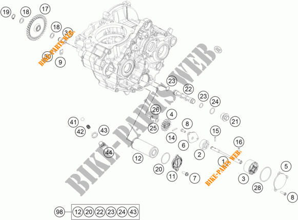 POMPA OLIO per KTM 350 XC-F 2018