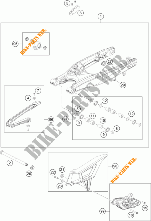 FORCELLONE per KTM 250 XC-W 2018