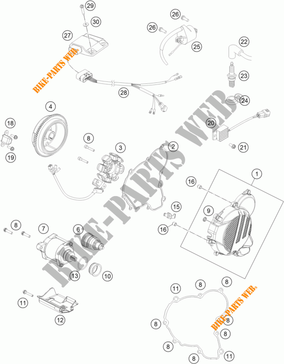 ACCENSIONE per KTM 250 XC-W 2017