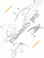 PLASTICHE per KTM 250 XC-W 2014