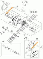 RUOTA POSTERIORE per KTM 250 XC-W 2014