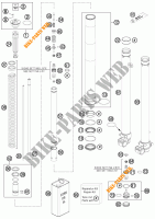 FORCELLA ANTERIORE (COMPONENTI) per KTM FREERIDE 250 R 2016