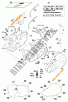 CARTER MOTORE per KTM 640 LC4 SILVER 1999