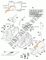 CARTER MOTORE per KTM 640 LC4 1999