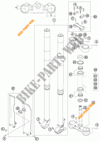 FORCELLA ANTERIORE / PIASTRA STERZO INFERIORE per KTM 625 SXC 2007