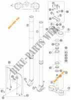 FORCELLA ANTERIORE / PIASTRA STERZO INFERIORE per KTM 625 SXC 2006