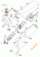 SERBATOIO / SELLA per KTM 620 SX WP 1994