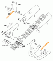 SCARICO per KTM 620 EGS-E ADVENTURE 1997