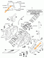 CARTER MOTORE per KTM 620 EGS-E 37KW 20LT BLAU 1997