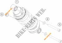 AMMORTIZZATORE per KTM RC 390 WHITE ABS 2016