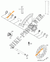 RUOTA ANTERIORE per KTM 400 LC4-E 2000