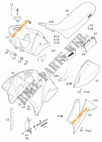 SERBATOIO / SELLA per KTM 400 LC4-E 2000