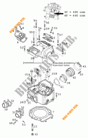 TESTA CILINDRO per KTM 400 LC4-E 2000